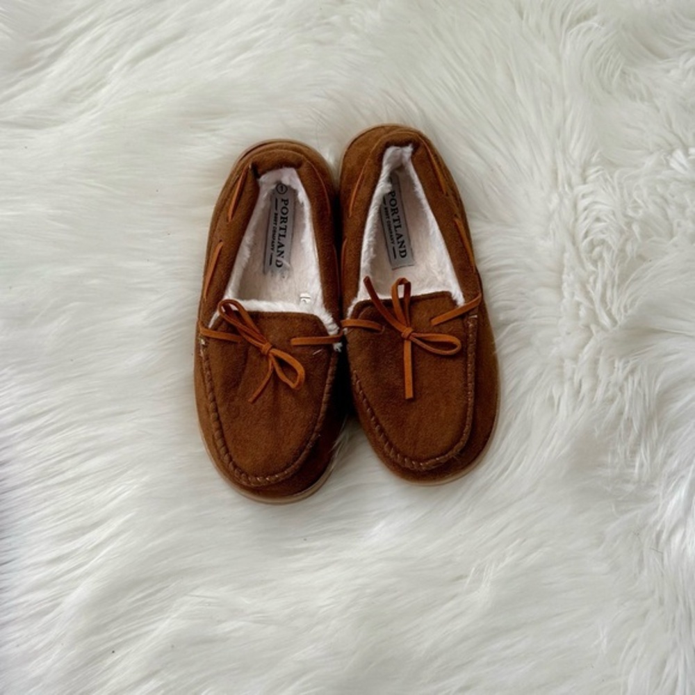 Kids Brown Moccasins